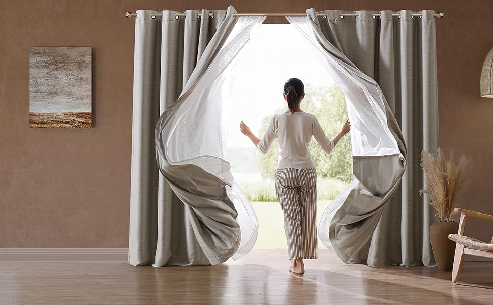 How To Hang Sheer Curtains Under Curtain Panels