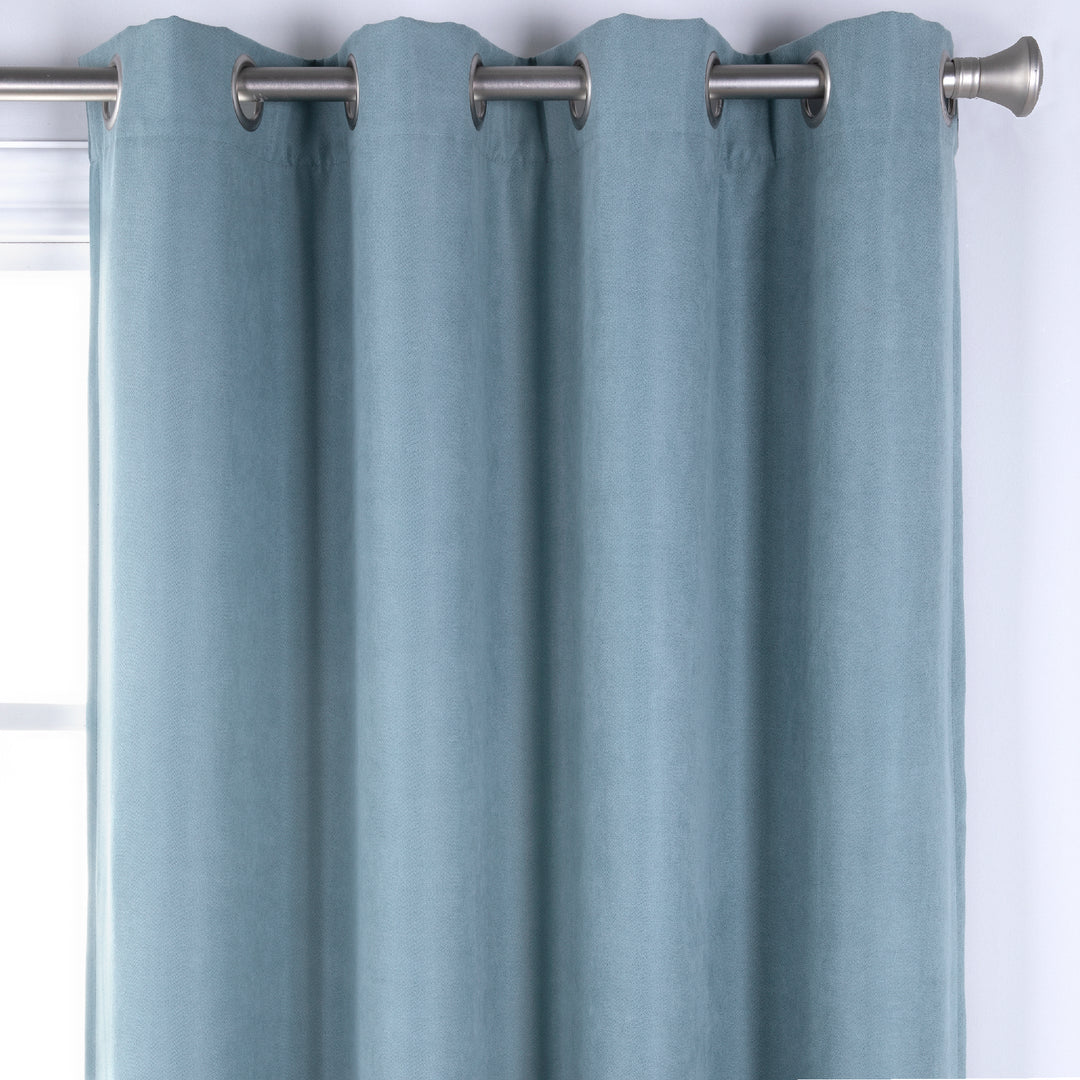 Nantes Total Blackout Thermal Grommet Curtain, 1 Panel - PoshBlu