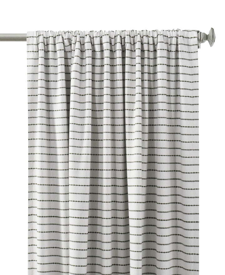 Brizo Cotton Blend Rod Pocket Room Darkening Single Curtain Panel - PoshBlu