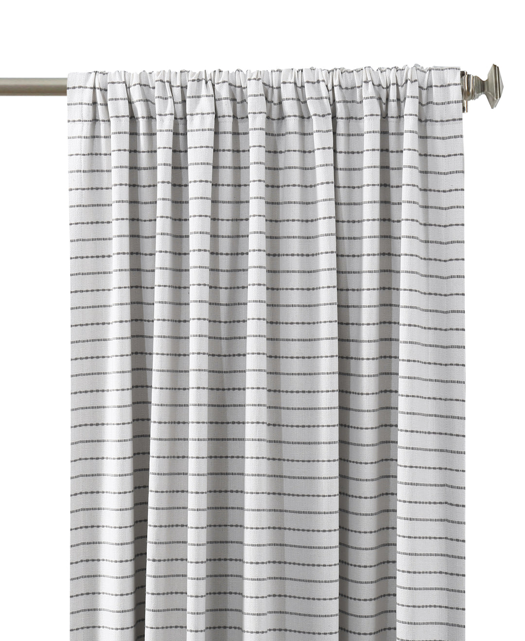 Brizo Cotton Blend Rod Pocket Room Darkening Single Curtain Panel - PoshBlu