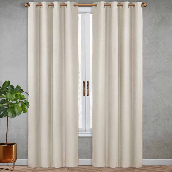 Nantes Total Blackout Thermal Grommet Curtain Panel, 1 Panel - PoshBlu