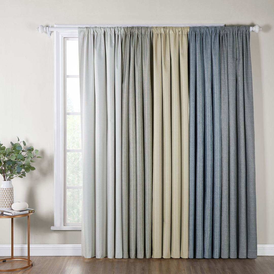 SUN+BLK 100% Recycled Total Blackout Curtains 2-Pack - PoshBlu