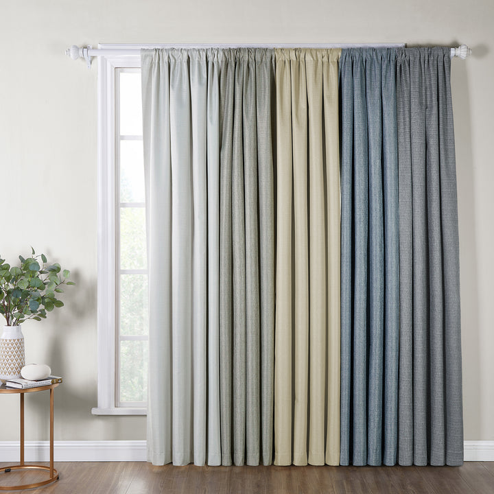 SUN+BLK 100% Recycled Total Blackout Curtains 2-Pack - PoshBlu