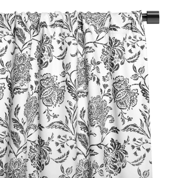 Wooster Farmhouse Room Darkening Curtain, 1 Panel - PoshBlu