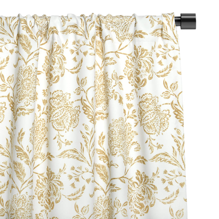 Wooster Farmhouse Room Darkening Curtain, 1 Panel - PoshBlu