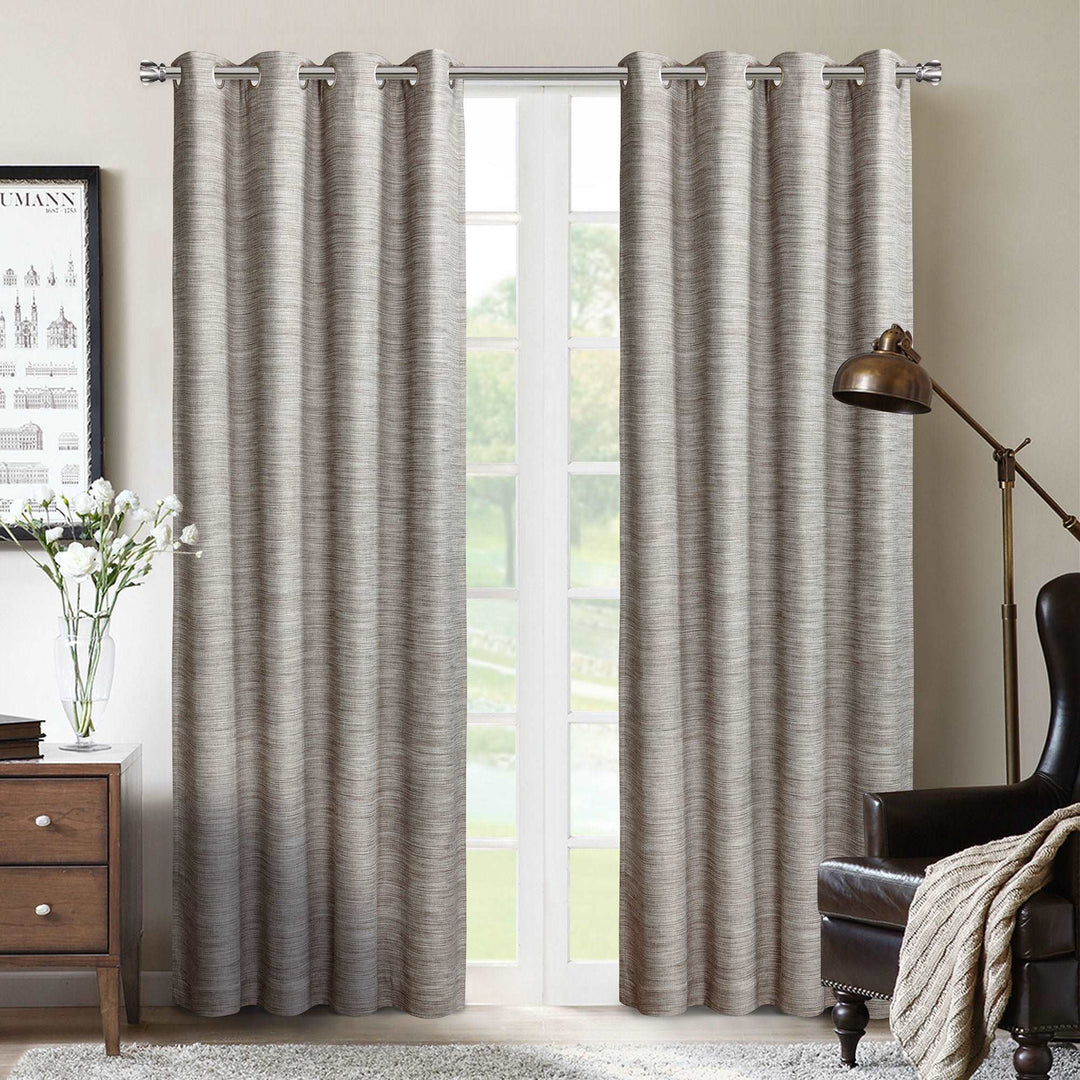 Plimpton Textured Blackout Curtain Panel Pair - PoshBlu