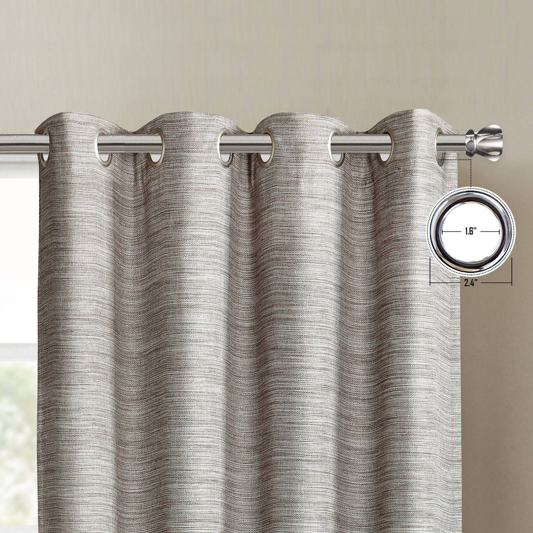 Plimpton Textured Blackout Curtain Panel Pair - PoshBlu