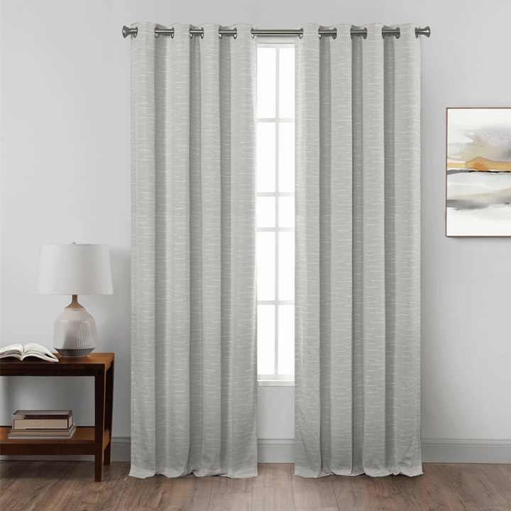 Willow Total Blackout Grommet Single Curtain Panel - PoshBlu