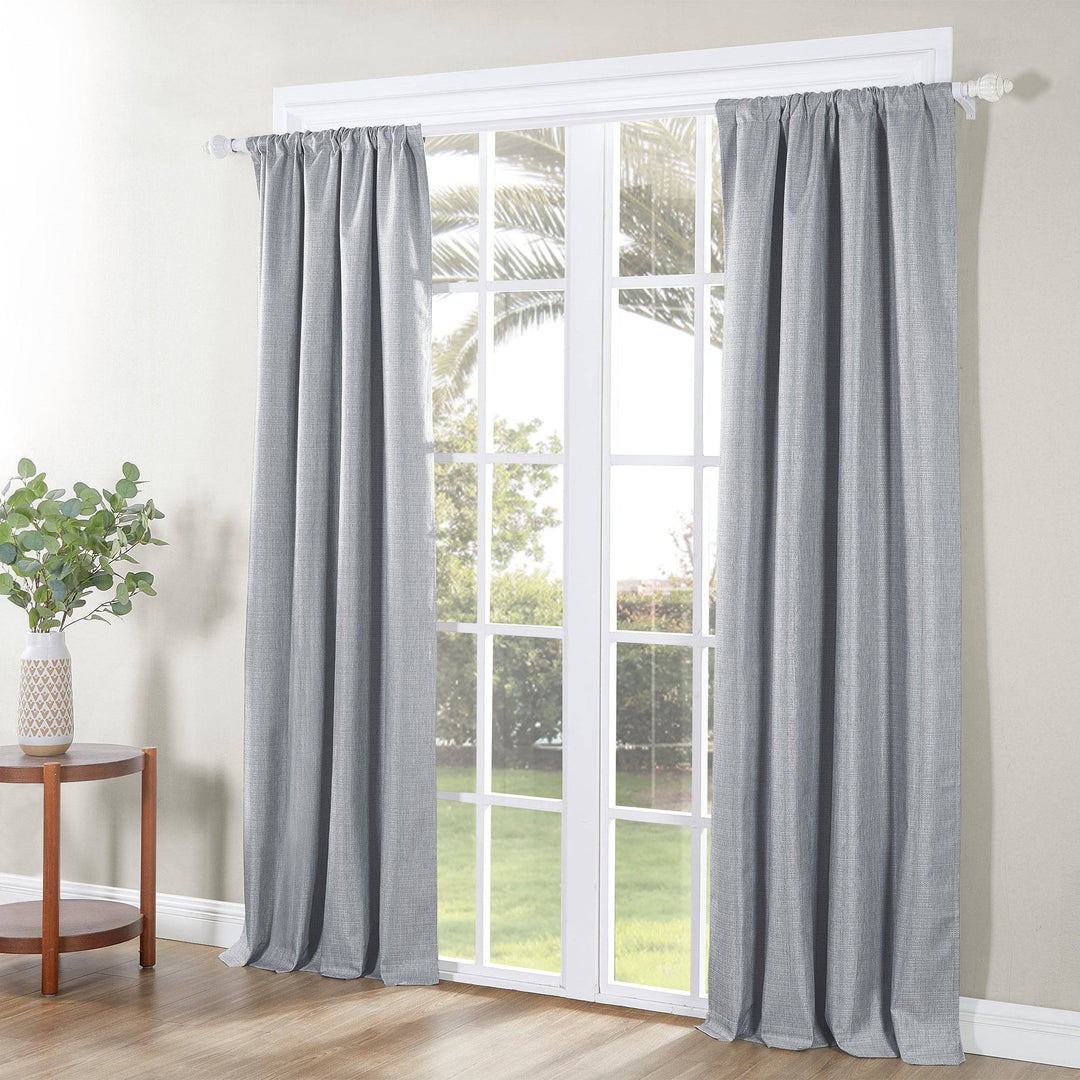 SUN+BLK 100% Recycled Total Blackout Curtains 2-Pack - PoshBlu