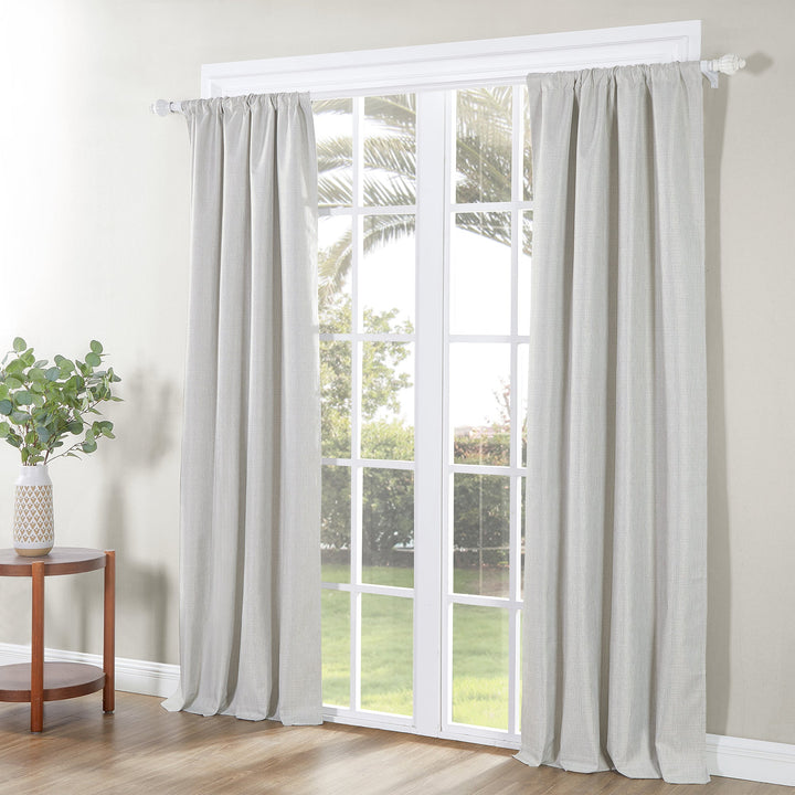 SUN+BLK Ecologee 100% Recycled Total Blackout Curtains 2-Pack - PoshBlu