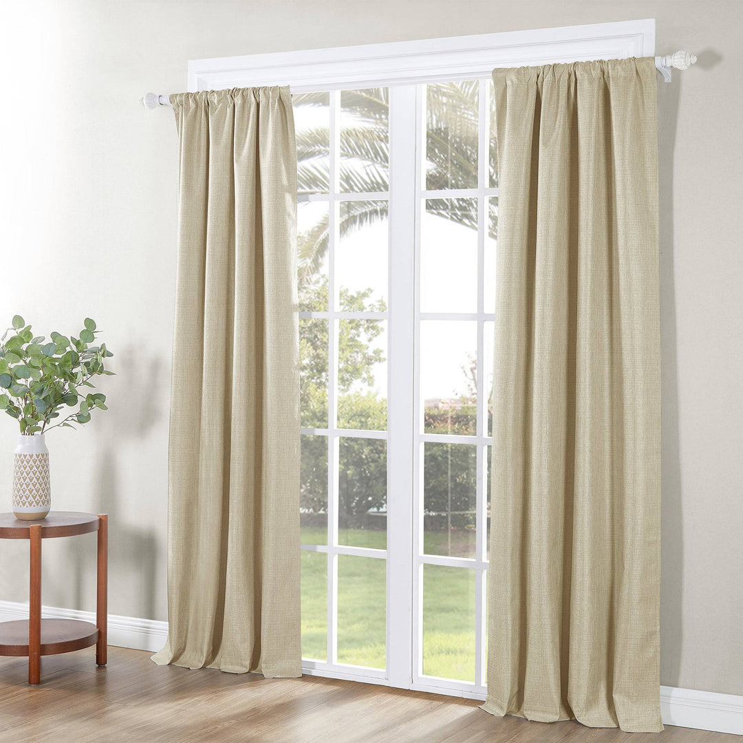 SUN+BLK Ecologee 100% Recycled Total Blackout Curtains 2-Pack - PoshBlu