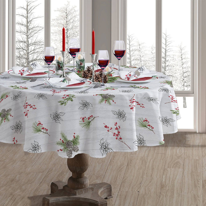 Farmhouse Holiday Tablecloth - PoshBlu