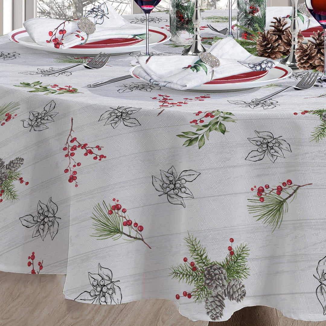 Farmhouse Holiday Tablecloth - PoshBlu