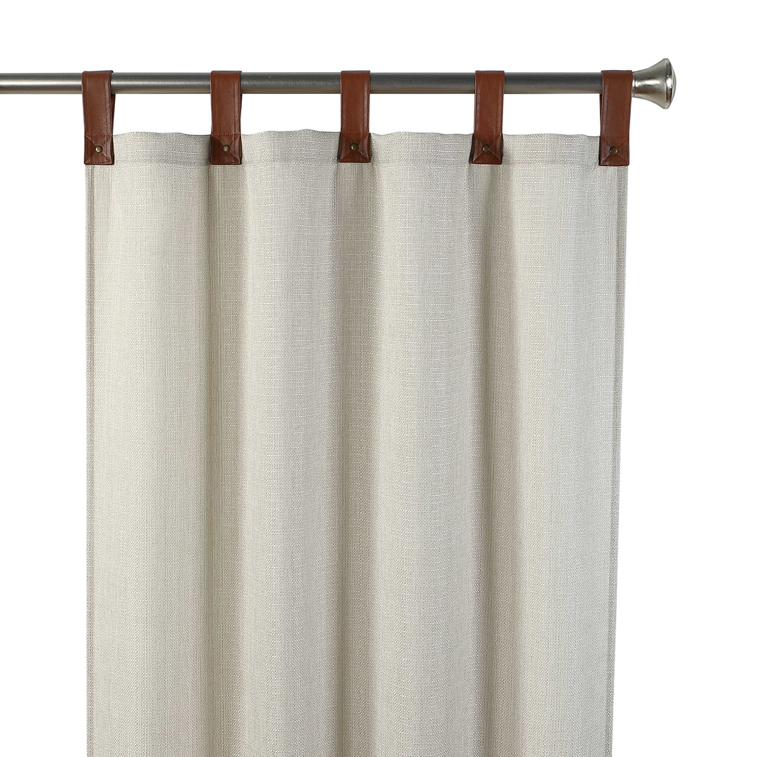 Hartford Linen Light Filtering Curtain Panel Pair - PoshBlu