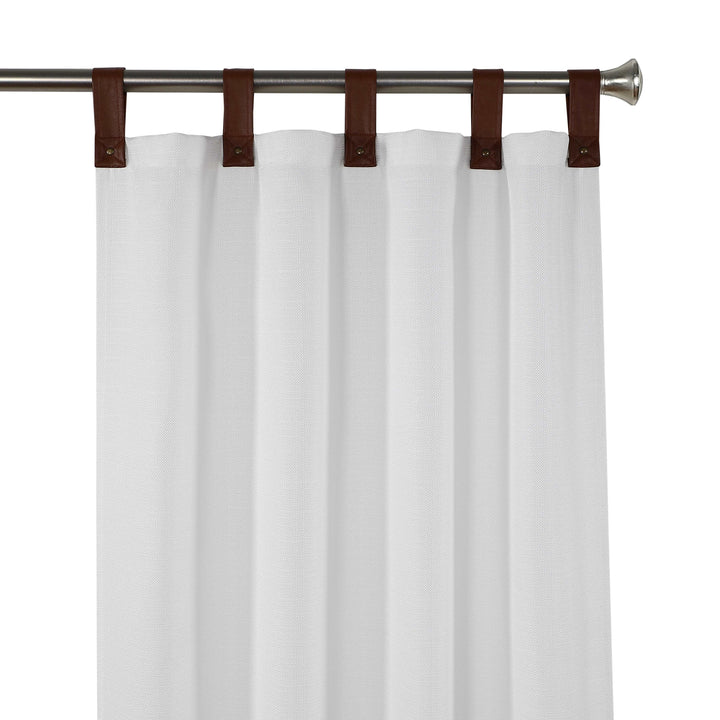 Hartford Linen Light Filtering Curtain Panel Pair - PoshBlu