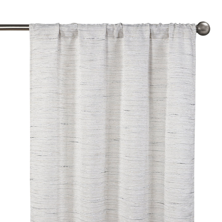 Brewster Jacquard Light Filtering Curtain, 2 Panels - PoshBlu