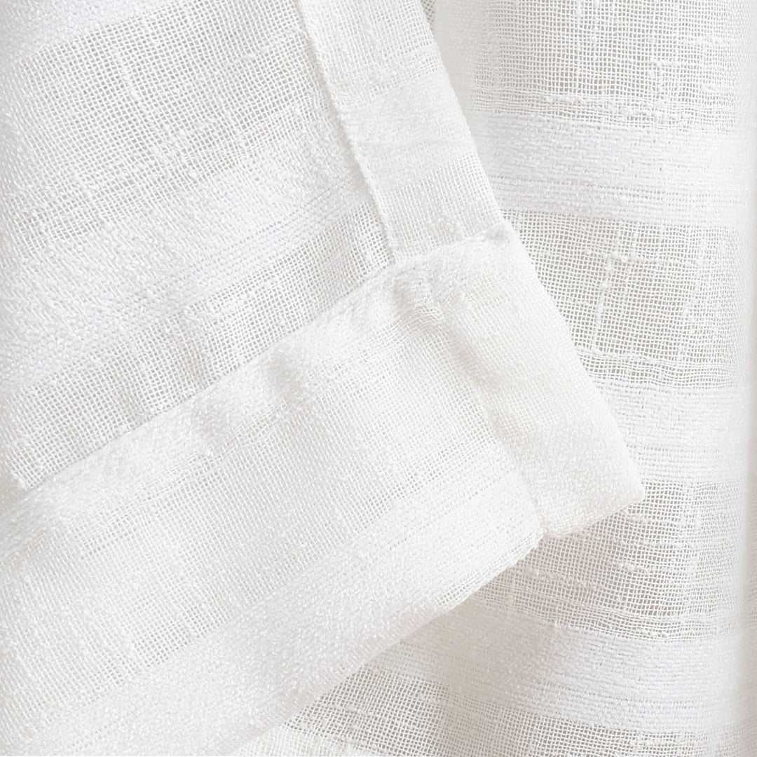 Hastings Linen Blend Semi Sheer Curtain Panel - PoshBlu