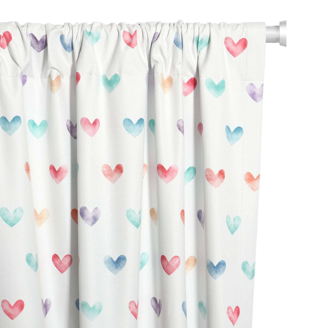 Nora Hearts Total Blackout Curtain Panel - PoshBlu