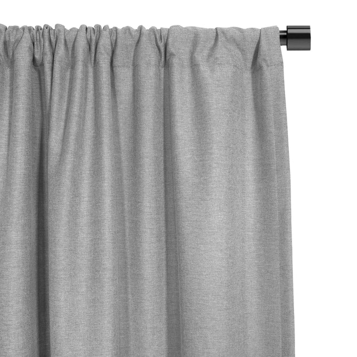 SUN+BLK Bradley Thermal Insulated Rod Pocket Total Blackout Curtain, 1 Panel - PoshBlu