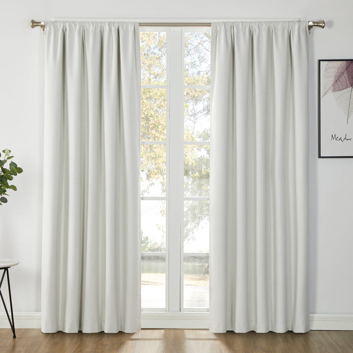 Bradley Thermal Insulated Rod Pocket Total Blackout Curtain Panel, 1 Panel - PoshBlu