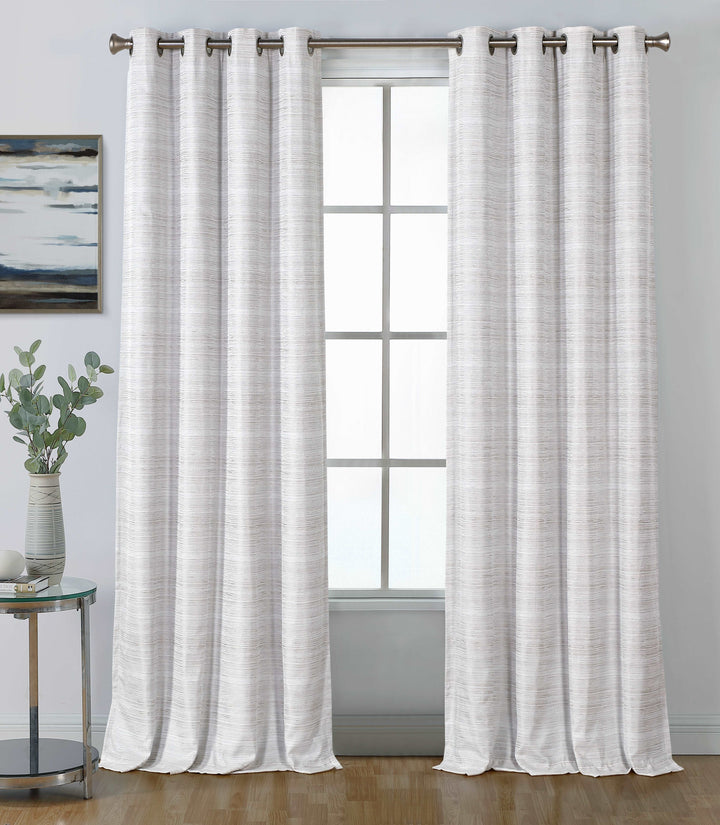 Ludlow Total Blackout Grommet Single Curtain Panel - PoshBlu