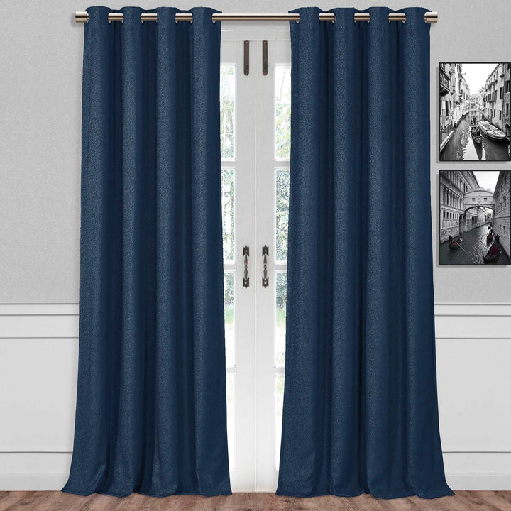 Baldwin Lined Velvet Total Blackout Curtain, 1 Panel - PoshBlu