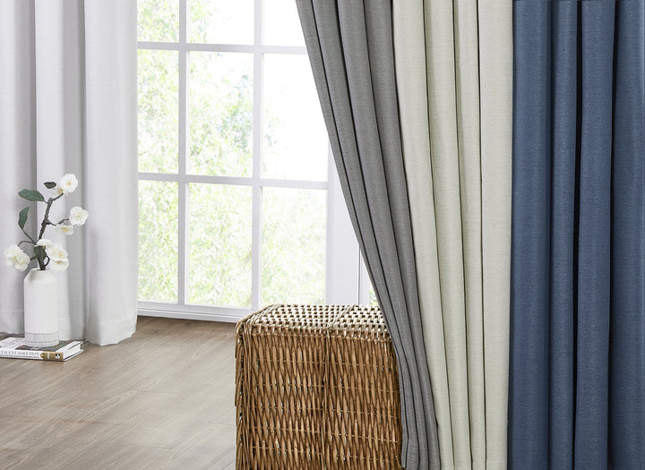 Kinsley Lined Total Blackout Curtain, 1 Panel - PoshBlu