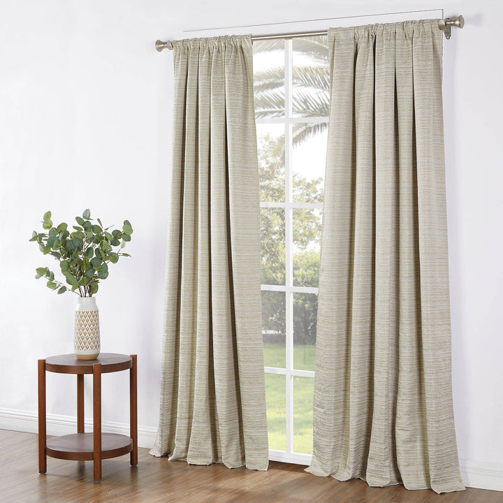 Swenson Textured Lined Blackout Curtain, 1 Panel - PoshBlu