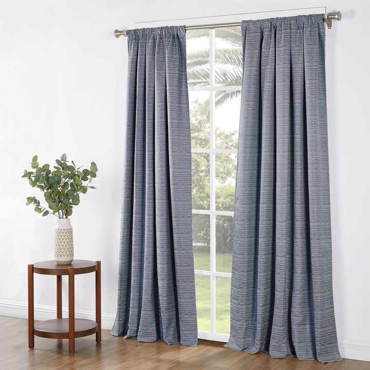 Swenson Textured Lined Blackout Curtain, 1 Panel - PoshBlu