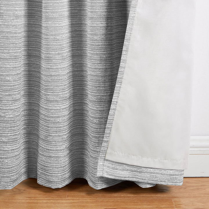 Swenson Textured Lined Blackout Curtain, 1 Panel - PoshBlu