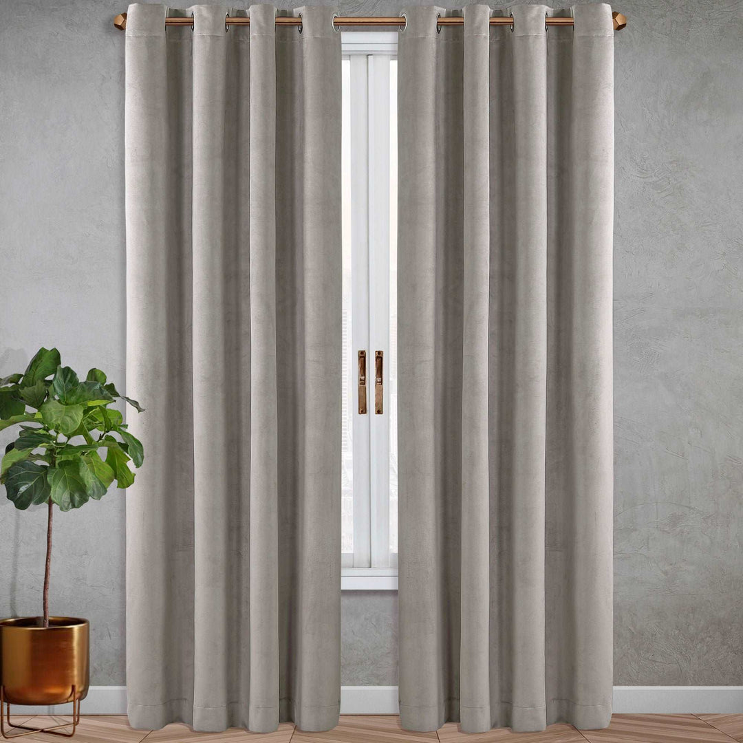 Majesty Velvet Total Blackout Curtain Panel Pair - PoshBlu